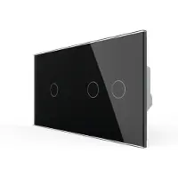 Livolo | Zwart | 1+2 | Aan/Uit | Wisselschakelaar | Smart Home -