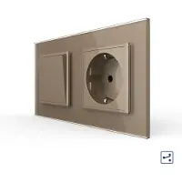 Livolo | Goud | 1+SR | Aan/Uit | Wissel | Wipschakelaar met