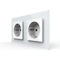 Livolo Wandcontactdoos | Wit | 2 Stopcontacten | Bekijk hier! | .nl