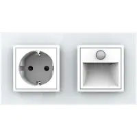 Livolo Wandverlichting | Wandcontactdoos | Wit | Beweging en Nacht sensor