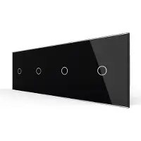 Livolo | Zwart | 1+1+1+1 | Dimmer | Smart Home - Bekijk hier!