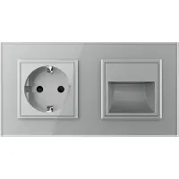 Livolo Wandverlichting | Wandcontactdoos | Grijs | Bestel nu | .nl