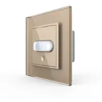 Livolo Bewegingsmelder | Aan/Uit | Goud | Luxe Schakelmateriaal | Bekijk hier