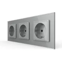 Livolo Wandcontactdoos | Grijs | 3-voudig Stopcontact | Bekijk hier! |