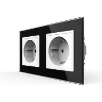 Livolo Wandcontactdoos | Zwart/Wit | 2-Voudig Stopcontact | Bekijk hier!