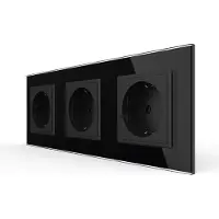 Livolo Wandcontactdoos | Zwart | 3-voudig Stopcontact | Bekijk hier! |