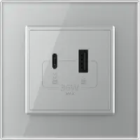 Livolo | Grijs | SR | USB + USB type C oplader - Bekijk hier!