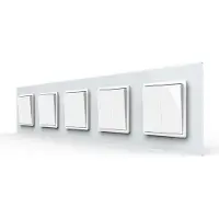 Livolo | Wit | 2+2+2+2+2 | Aan/Uit | Wipschakelaar - Bekijk hier!