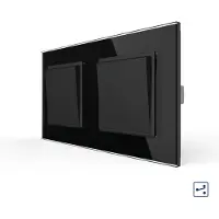 Livolo | Zwart | 1+2 | Aan/Uit | Wissel | Wipschakelaar - Bekijk hier!