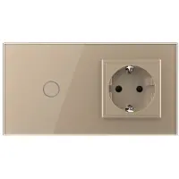 Livolo Schakelaar met Wandcontactdoos | Goud | .nl | Bekijk hier!