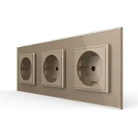 Livolo Wandcontactdoos | Goud | 3-voudig Stopcontact | Bekijk hier! |
