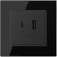 Livolo | Zwart | SR | USB + USB type C oplader - Bekijk hier!