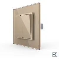 Livolo | Goud | 2 | Aan/Uit | Wissel | Wipschakelaar - Bekijk hier!