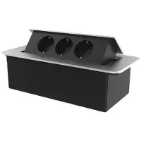 Livolo | Zilver | 3 | Pop-Up Stekkerdoos | Push | Inbouw |