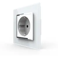Livolo Wandcontactdoos | Wit | Stopcontact | Chrome frame | Bekijk hier!