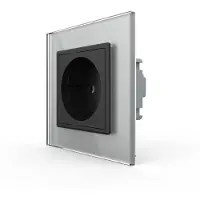 Livolo Wandcontactdoos | Grijs/Zwart | Stopcontact | Bekijk hier! | .nl