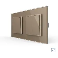Livolo | Goud | 1+2 | Aan/Uit | Wissel | Wipschakelaar - Bekijk hier!