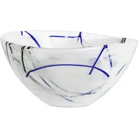 Kosta Boda Contrast Schaal Wit - Wit - Voor Binnen - Staand