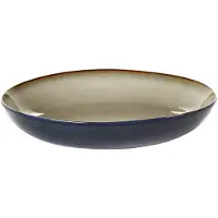 Serax Diep Bord Terres De Rêves Tableware By Anita Le Gr Misty Grey Dark Blue L 23,5 cm