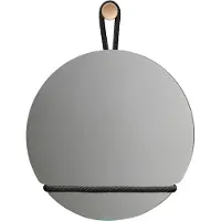 Design House Stockholm Lasso spiegel rond Helder-zwart
