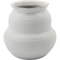 House Doctor Juno Vaas Wit 15 Cm - Vazen Klei White - 205420082