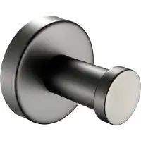 Guido Gusto Handdoekhaak gun metal Rond
