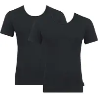 Sloggi 24/7 T-shirt ronde hals 2-pack zwart | Maat M | Zwart
