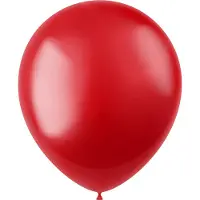 Folat Ballonnen Radiant Fiery Red Metallic 33cm - 50 stuks (metallic radiant fiery red)