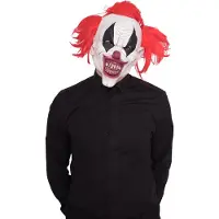 Folat verkleedmasker Clown 27 x 26 cm latex rood