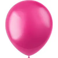 Folat Ballonnen Radiant Fuchsia Pink Metallic 33cm - 50 stuks (metallic radiant fuchsia pink)