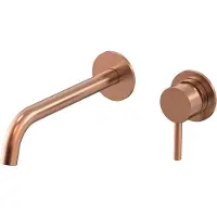 Guido Gusto Inbouw wastafelmengkraan slim copper één-greeps bediening inclusief inbouwdeel