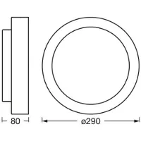Ledvance 4 X LED Armatuur | ORBIS MADRID 290 mm 2XE27 WT