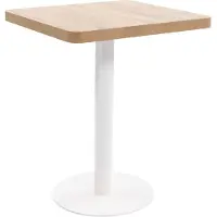 vidaXL Bistrotafel 60x60 cm MDF lichtbruin