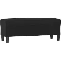 vidaXL Bankje 100x35x41 cm kunstleer zwart