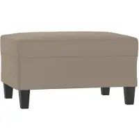 vidaXL Voetenbank 70x55x41 cm microvezelstof taupe