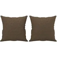 vidaXL Sierkussens 2 st 40x40 cm stof bruin