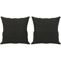 vidaXL Sierkussens 2 st 40x40 cm stof zwart