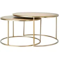 Light & Living salontafel talca set van 2 75x75x45cm -