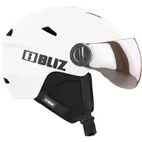 Bliz Skihelm Strike Visor Matte White-M