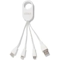 HEMA 4-in-1 USB laadkabel, USB-C, micro USB & 8 pin
