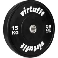 VirtuFit Bumper Plate - Olympische Halterschijf van Rubber - 50 mm - 15 kg