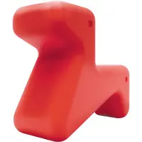 Alessi Doraff Alessi Kinder- Zitobject OranjeRood-Giraffe-Hond