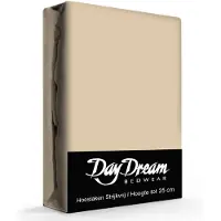 Day dream Hoeslaken - katoen - 90x210 cm - Taupe