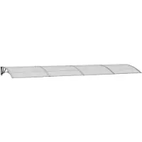 Super Merchant Deurluifel Grijs 400x100 cm Polycarbonaat