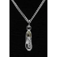 MOOYE ® - Collectie Zilveren Voetbalschoen ketting hanger - groot