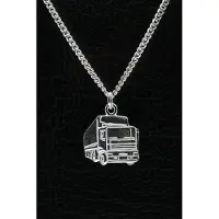 MOOYE ® - Collectie Zilveren Vrachtwagen ketting hanger - klein