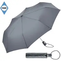 FARE Mini Paraplu - Ø97 cm - AOC - Automatisch openen en sluiten - Windproof - Polyester/Kunststof/Staal - Grijs