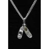 MOOYE ® - Collectie Zilveren Voetbalschoenen ketting hanger - klein