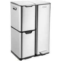 Luzzo ohio prullenbak afvalscheiding 60 liter pedaalemmer met soft close