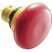 Idec NOODSTOP drukknop 250 V/AC 3 A 16 mm 2 NC contacten, Knoppen + Schakelaars, Rood, Geel